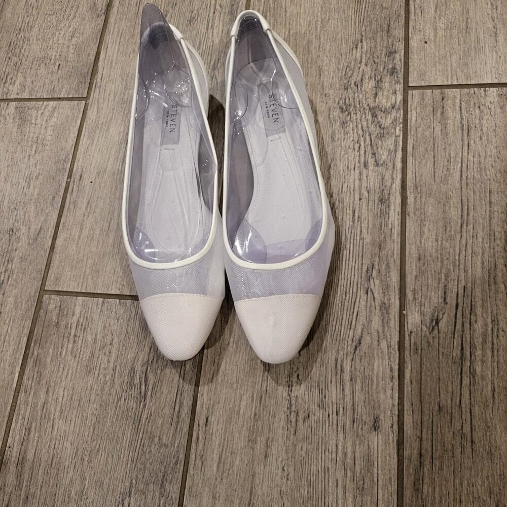 Steven New York White Express Heel